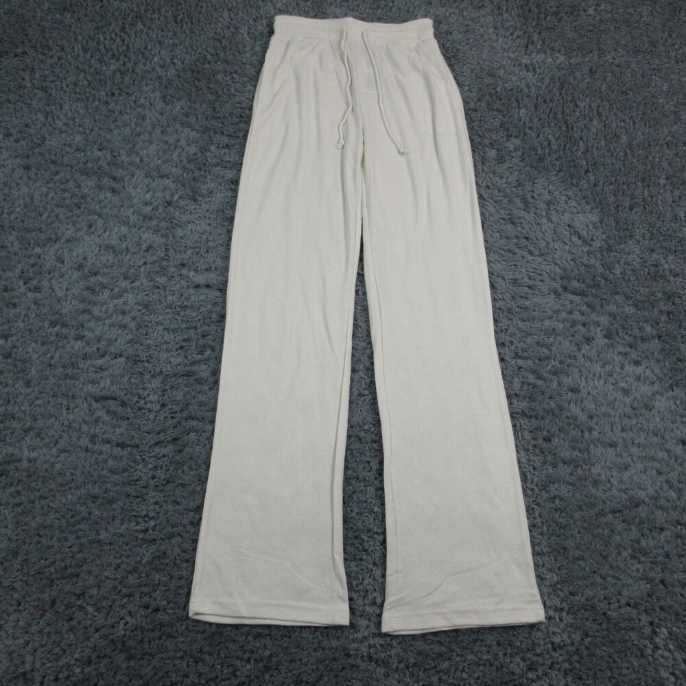 American Tall Pants Mens S XT White Wide Leg Lounge Sweatpants 28x37* NWT